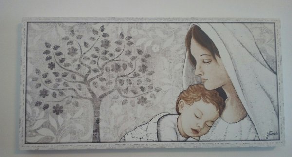 QUADRO ALBERO VITA MADONNA BIMBO